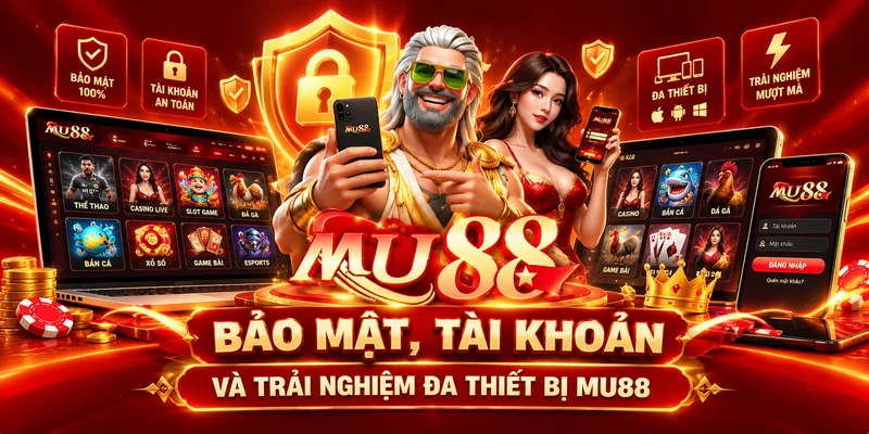 Bảo mật, tài khoản và trải nghiệm đa thiết bị MU88 Bảo mật, tài khoản và trải nghiệm đa thiết bị MU88